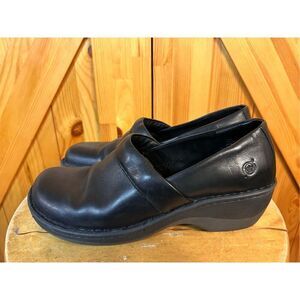 Born Shoes Womens 8.5M Toby Duo Professional Clogs Comfort F36103 Black Slip On